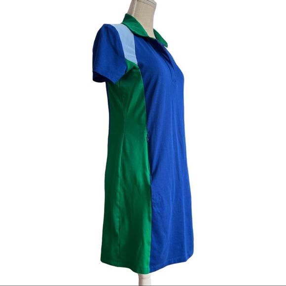 Tory Sport Color Block Pique Polo Dress - Picture 4 of 7